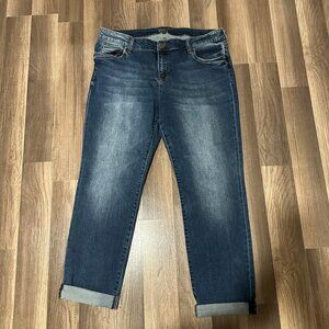 Kut from the Kloth Boyfriend Dark Wash Ankle Jeans